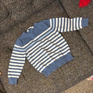H&M Kids Striped Blue and White Sweater Cotyon 2-4 years EUC